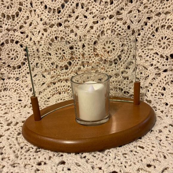 Vintage Hallmark Maya Angelou Quote Candle Tea Light Holder with Electric Candle - Picture 3 of 12